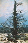 Caspar David Friedrich The Oak Tree in the Snow Sweden oil painting artist